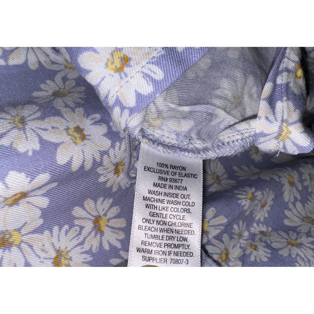 Babydoll Dress Coquette Lilac Daisies Flirty Cottagecore Hippie Jr Women's XXL - Picture 5 of 7
